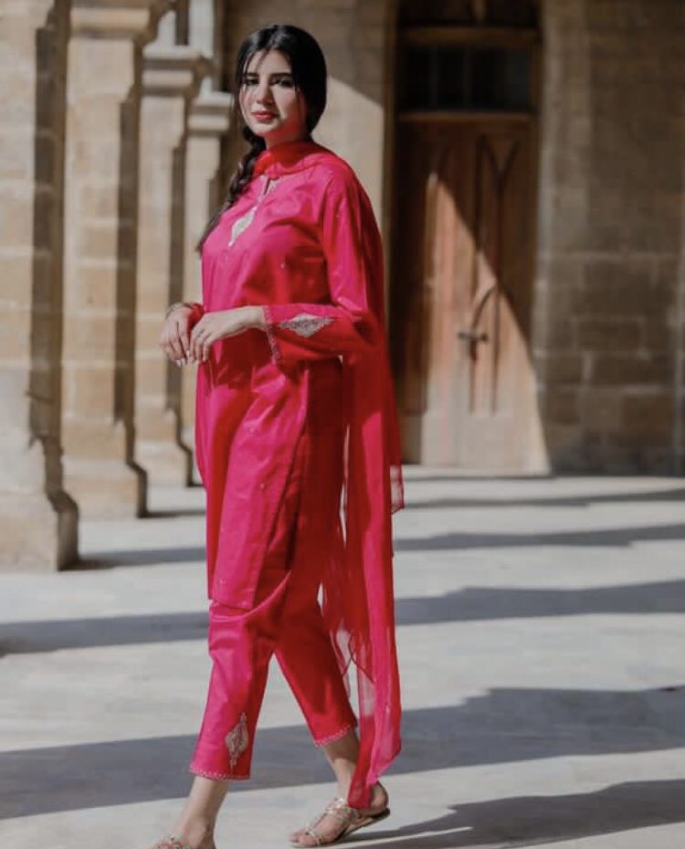 "Elegance in Shocking Pink" - A Captivating Style Statement